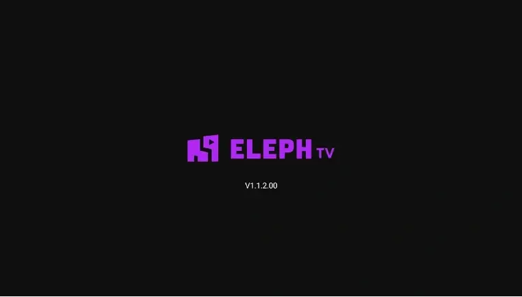 Eleph TV APK home screen showing movie library